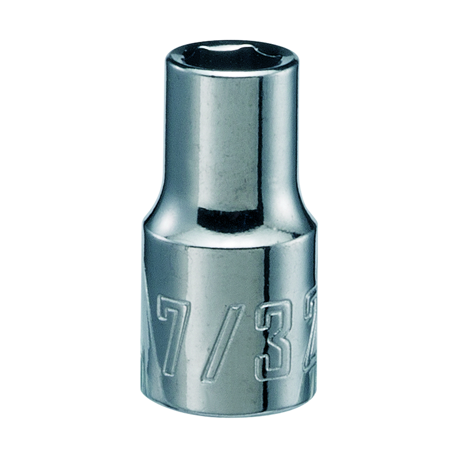 Craftsman 7/32 in. X 1/4 in. drive SAE 6 Point Standard Shallow Socket 1 pc