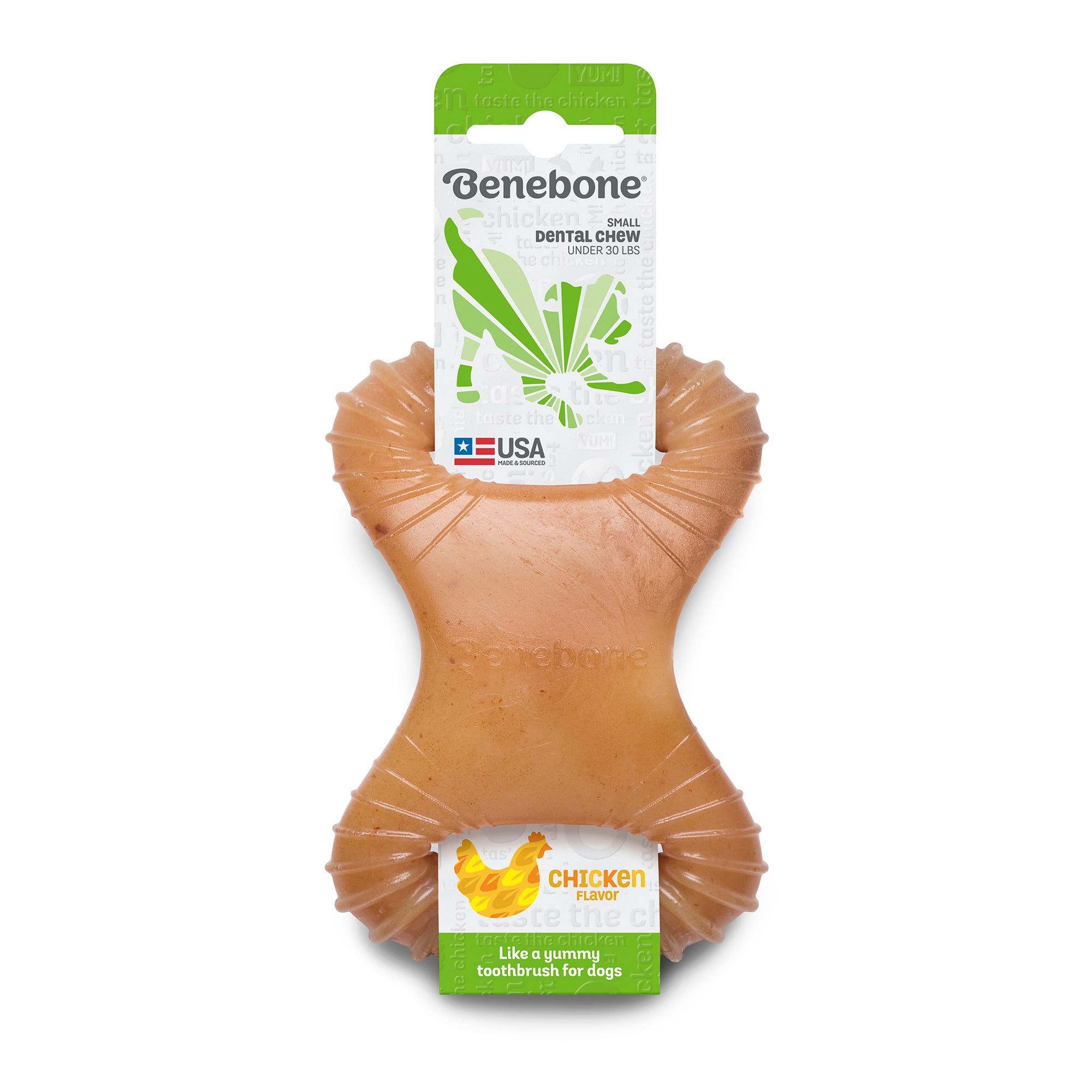 BENEBONE Chicken Flavored Dental Chew Toy for Dog， Small