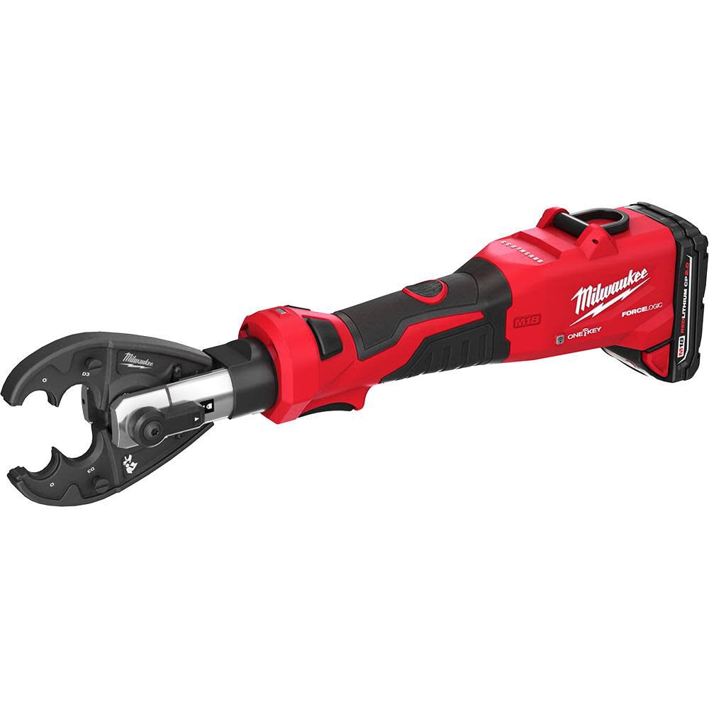 Milwaukee M18 FORCE LOGIC 6T Linear Utility Crimper Kit with O-D3 Jaw 2978-22O from Milwaukee