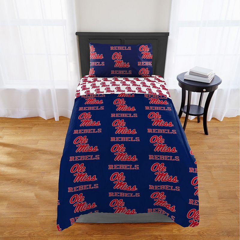 Ole Miss Rebels Twin Comforter Set