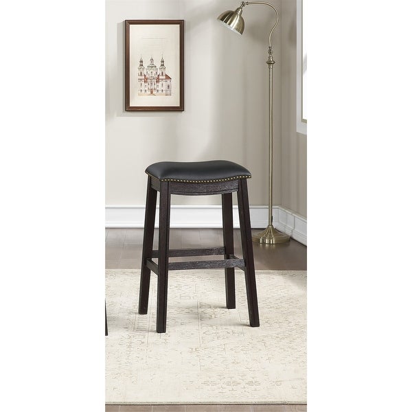 PU Upholstery Bar Stool， Set of 2