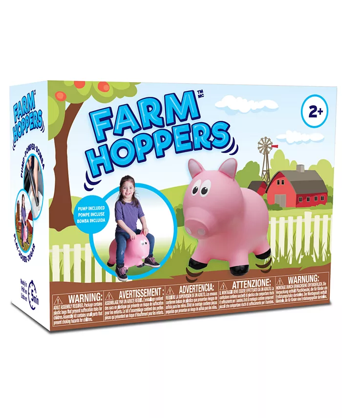 Farm Hoppers Pig Ride-On Toddler Inflatable Bounce Toy