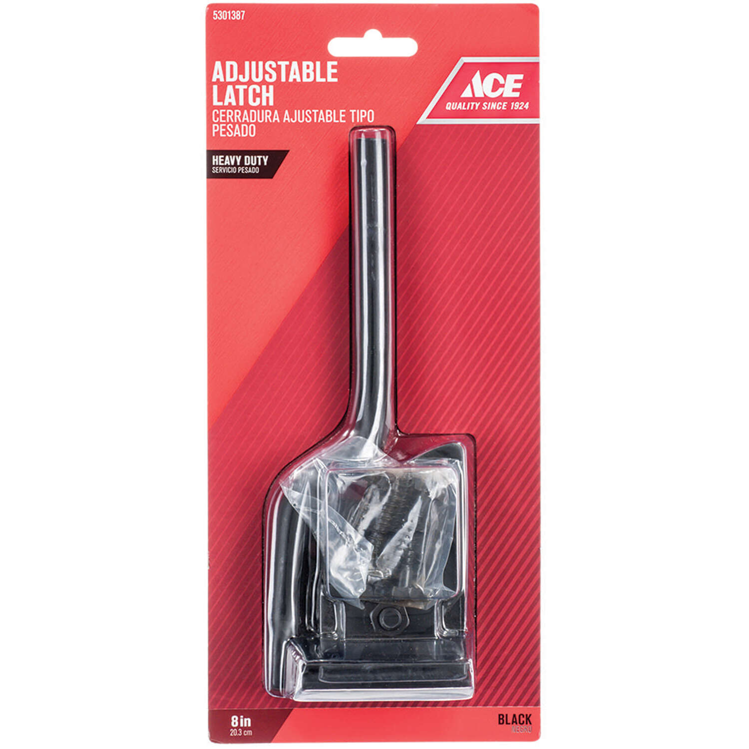 Ace 10.52 in. H X 4.75 in. W X 1.63 in. L Gloss Zinc Heavy Duty Adjustable Gate Latch