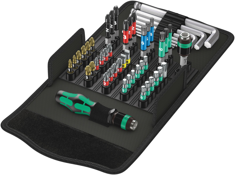 Wera 52pc Kraftform Kompakt 100 Compact Tool Set