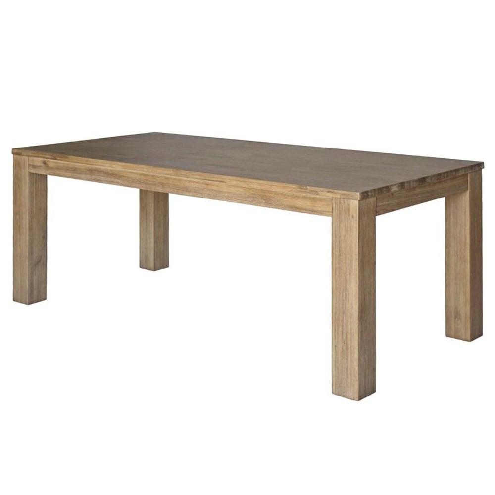 Bedford Brushed Smoke Wood 75 inch Rectangular Dining Table   Brushed Smoke