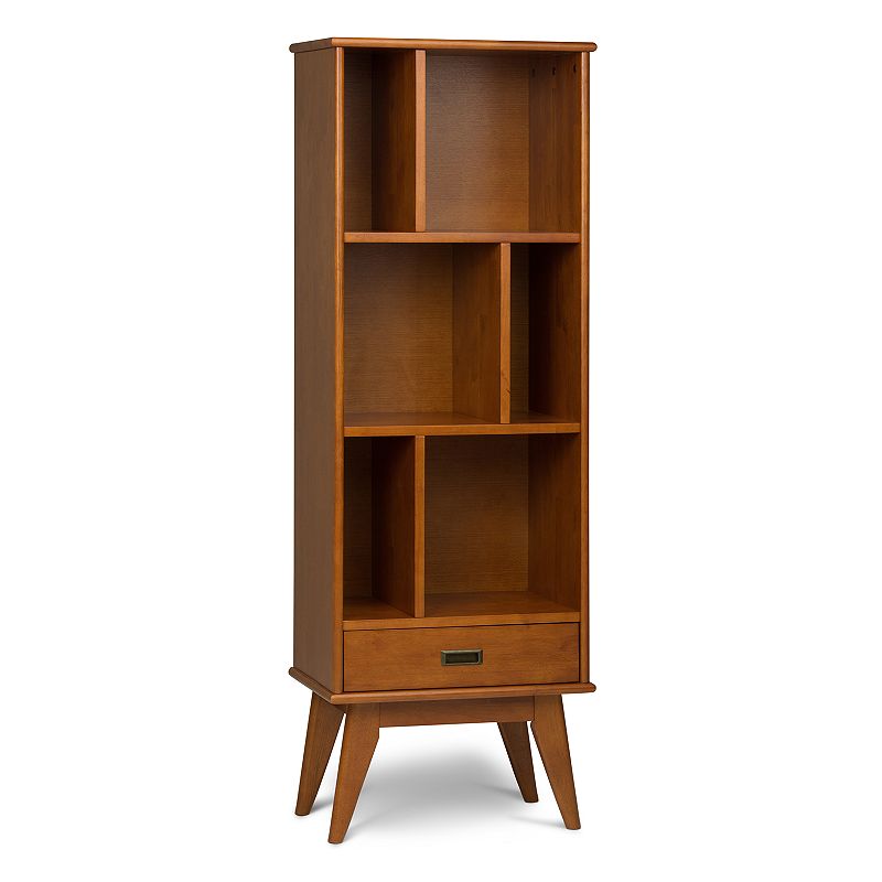 Simpli Home Draper Mid-Century Storage Bookshelf