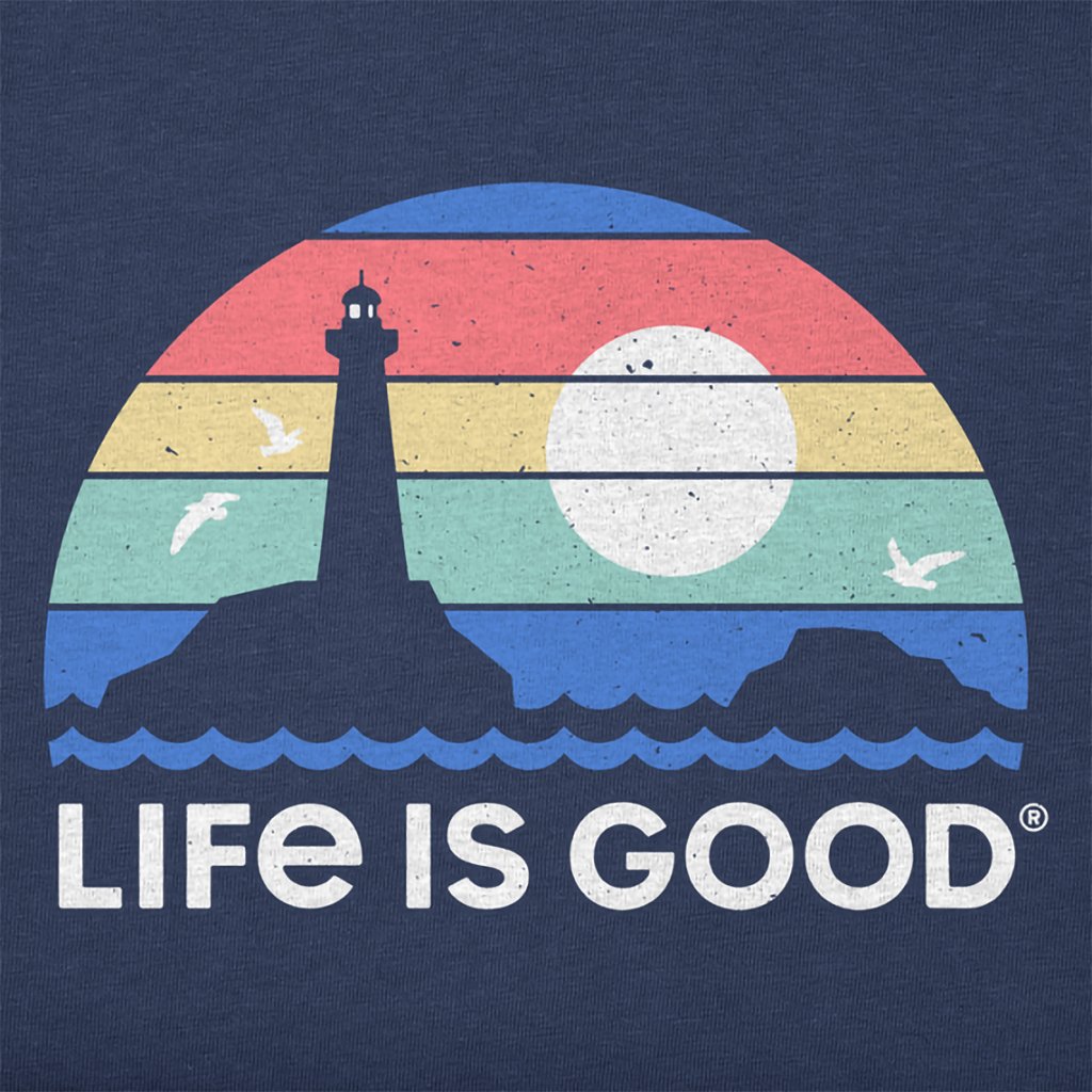 Life Is Good  Women's Lighthouse Landscape Crusher Tee