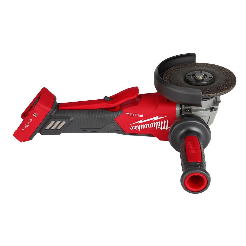 Milwaukee M18 FUEL 4 1/2 / 5 Braking Grinder with ONE KEY Paddle Switch No Lock Bare Tool ;