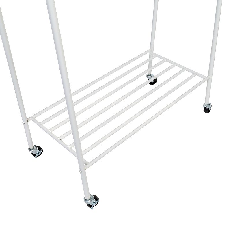 Honey-Can-Do Garment Rack With Shoe Shelf