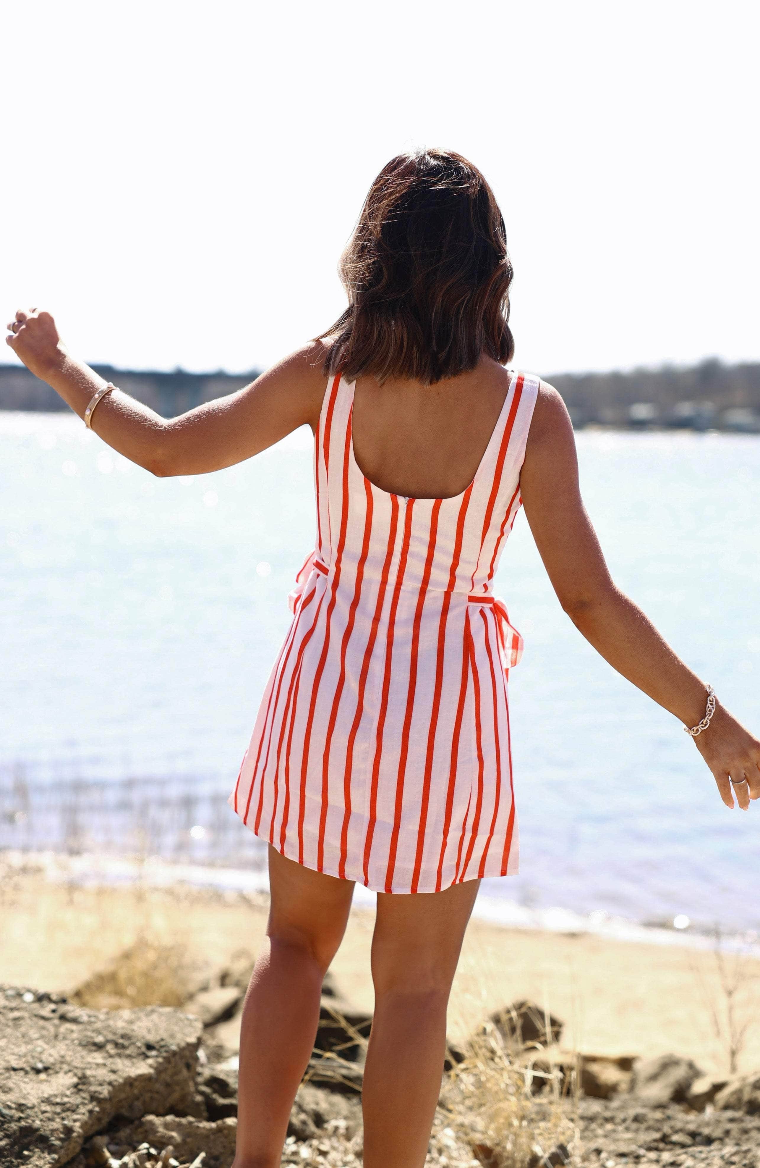 Red Smooth Sailing Dress