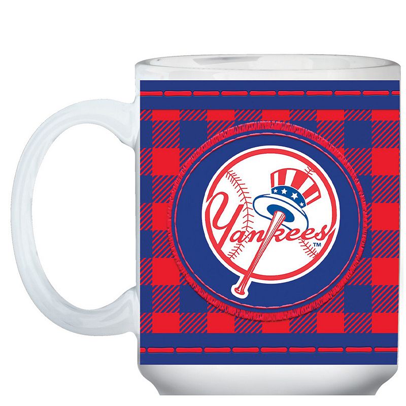 New York Yankees 15oz. Buffalo Plaid Father's Day Mug