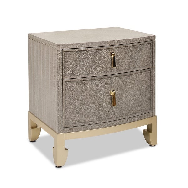 Jennifer Taylor Home Vegas 2-Drawer Storage End Table