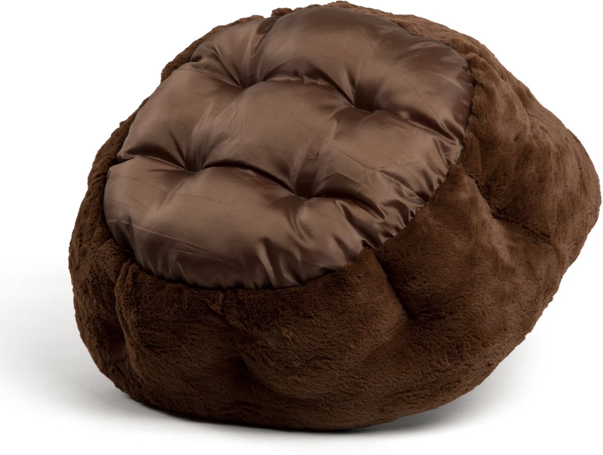 Best Friends By Sheri Lux Fur Deep Dish Bolster Cat and Dog Bed