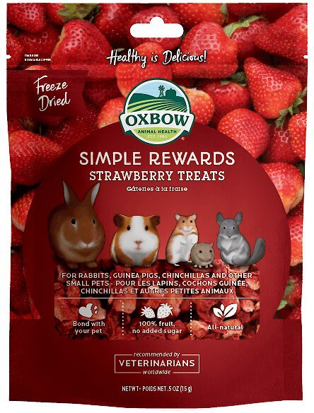 Oxbow Simple Rewards Freeze-Dried Strawberry Small Animal Treats