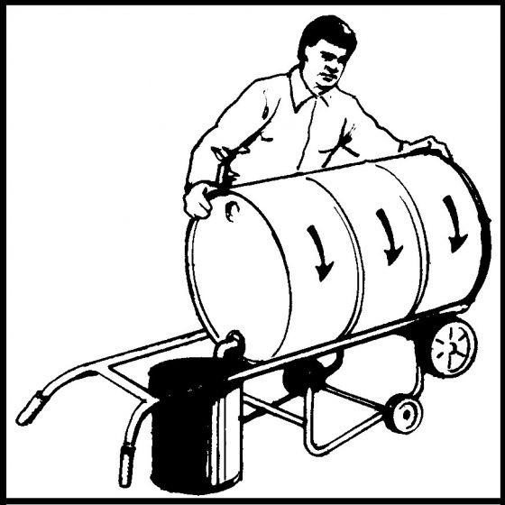 BASCO Tandem Drum Truck   Moldon Rubber Wheels