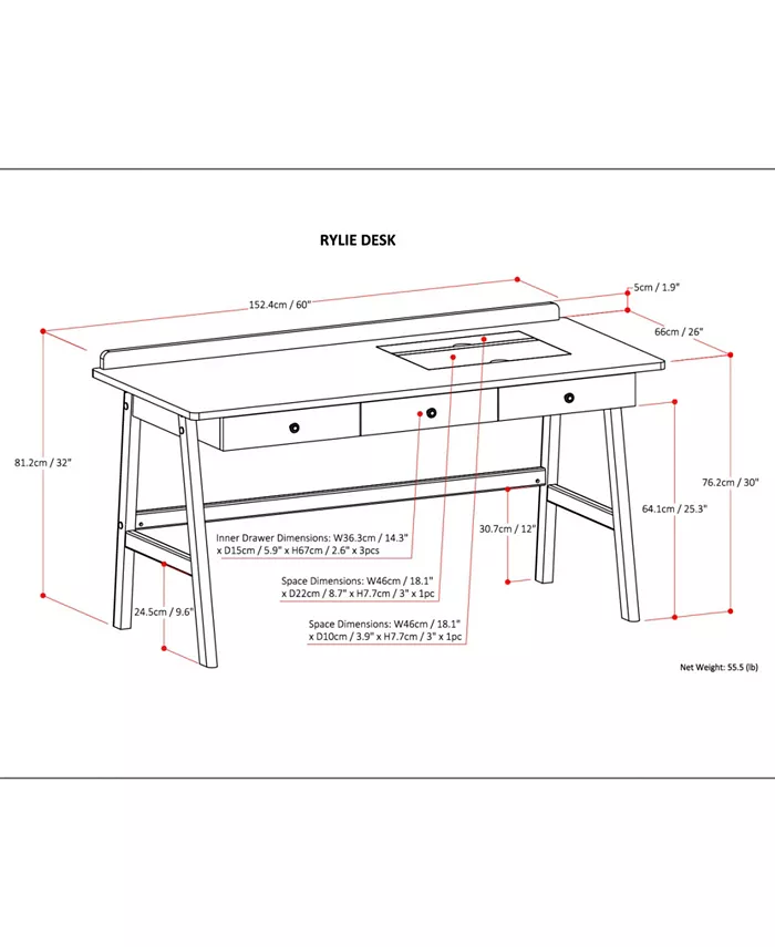 Simpli Home Rylie Desk