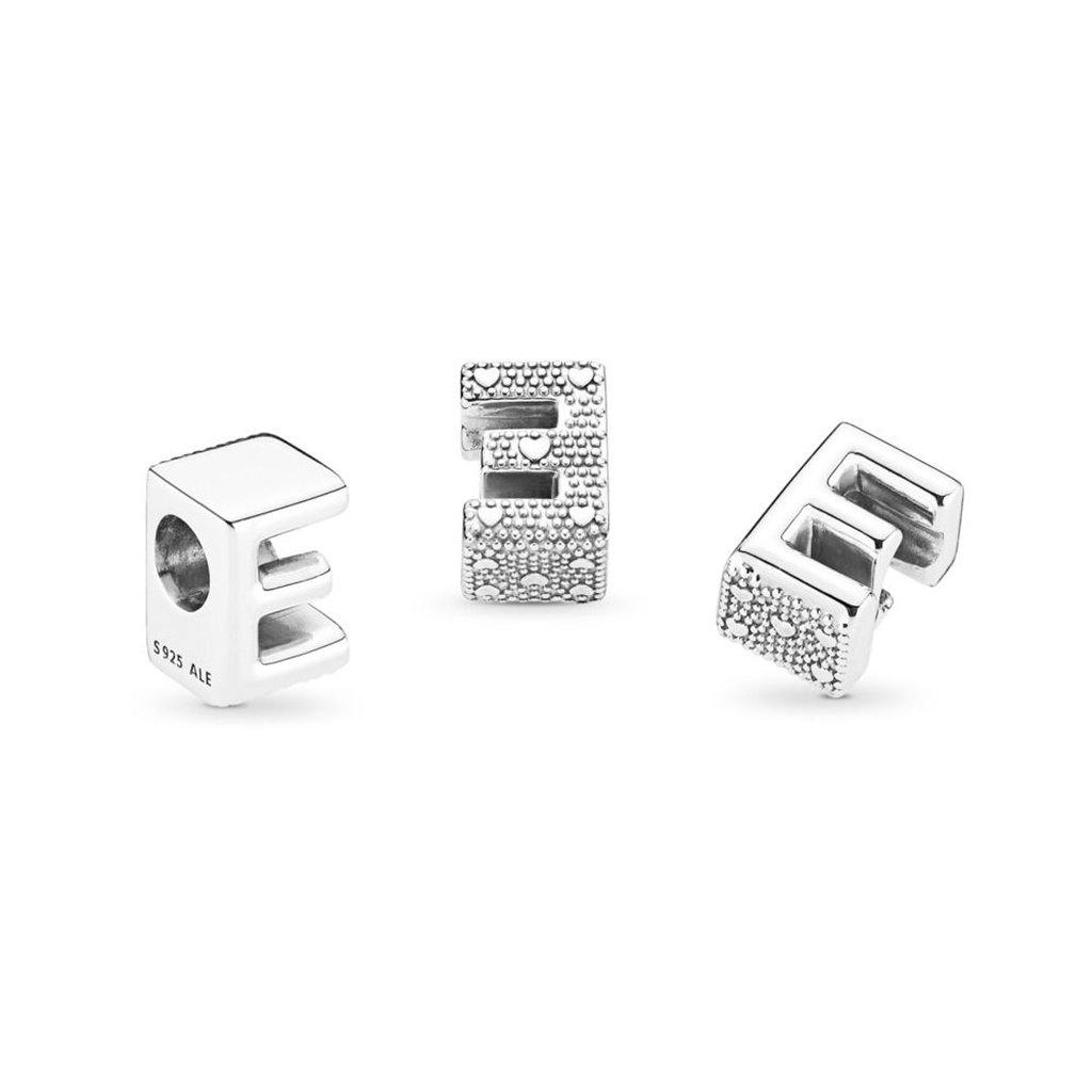 PANDORA  MOMENTS Letter Charm - 'E'