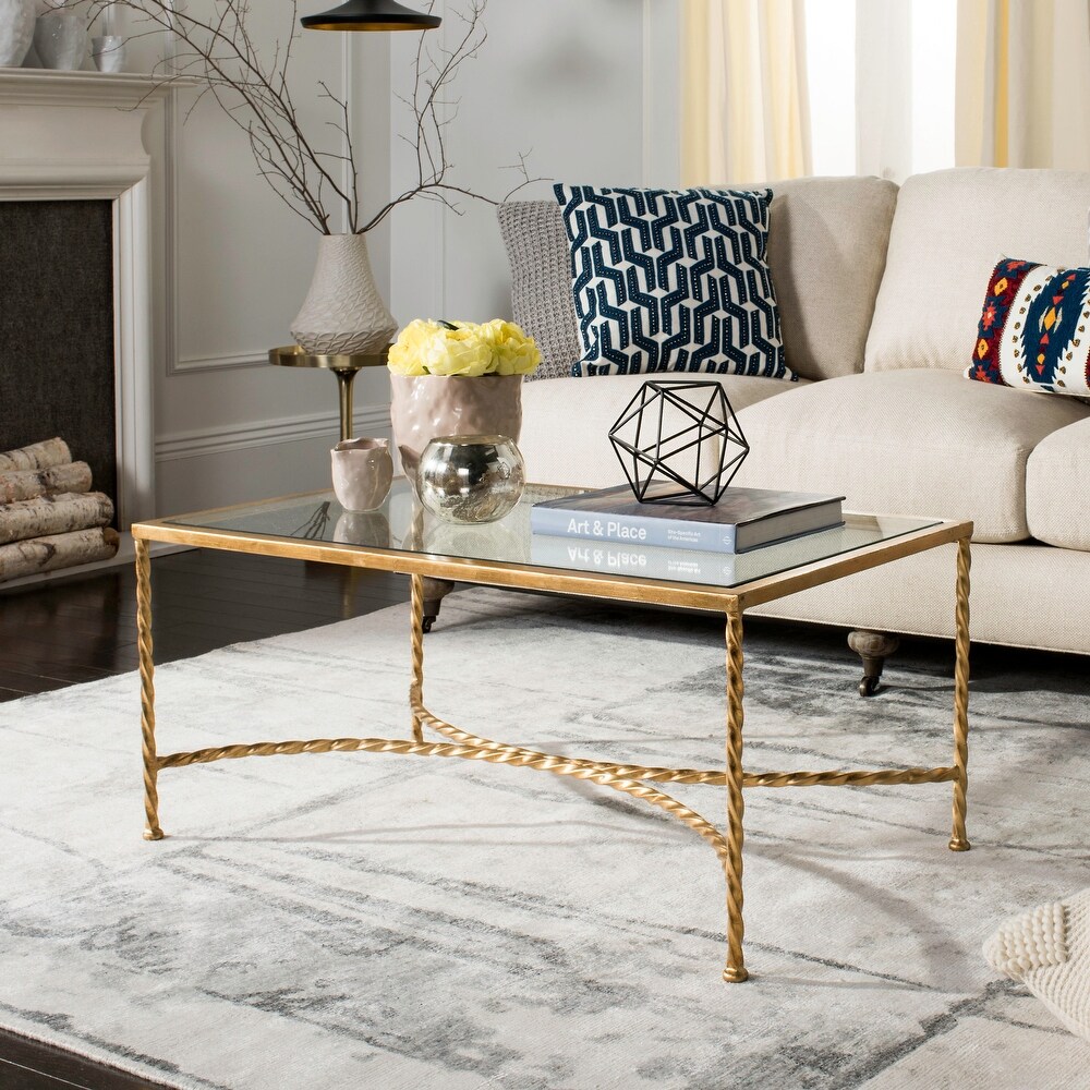 SAFAVIEH Couture Matilda Glass Coffee Table   40\