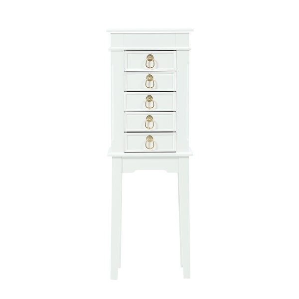 Hives and Honey Kennedy Walnut Jewelry Armoire - - 35086946