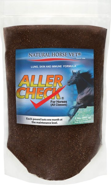 Natural Horse Vet Aller Check Lung， Skin and Immune Formula Horse Supplement