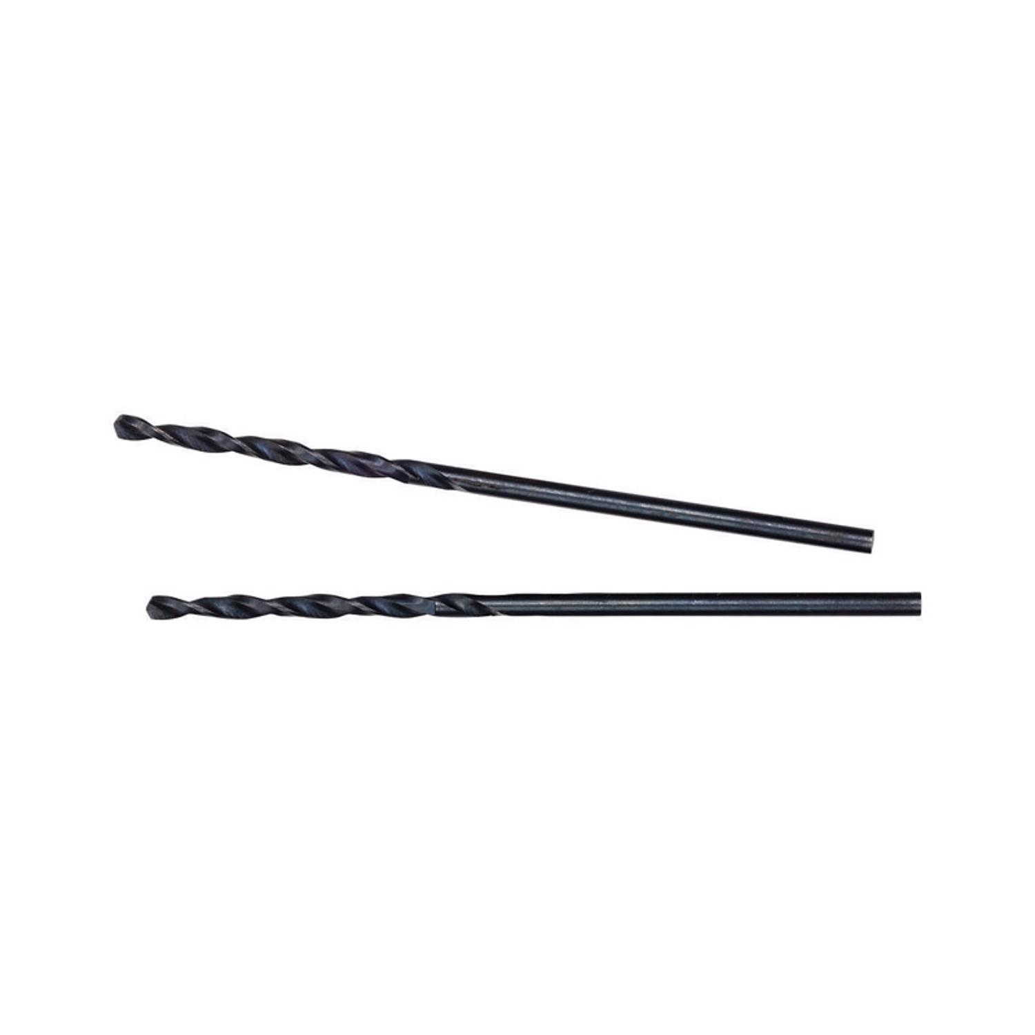 MW Thunderbolt 1/16 in. X 1-7/8 in. L Black Oxide Drill Bit 2 pk