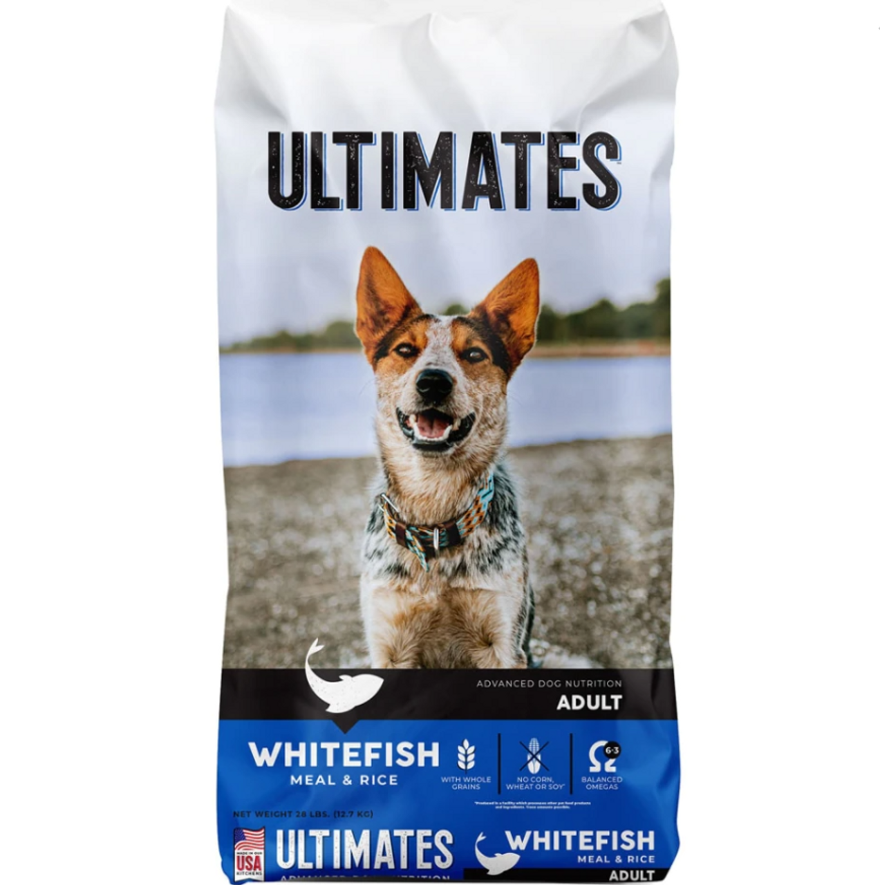 Pro Pac Ultimates Whitefish and Rice Meal Dry Dog Food， 28lb