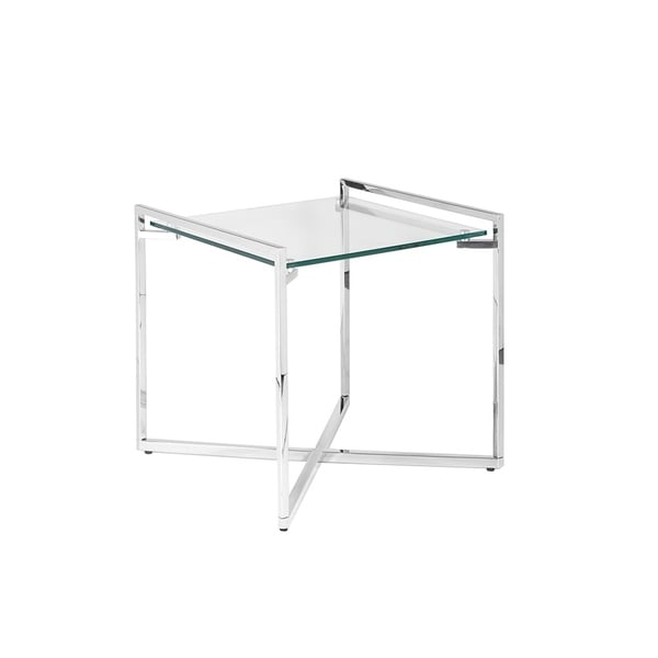 Gus X Base Metal Silver End Table