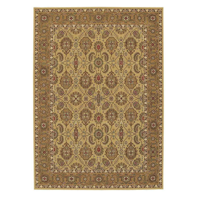 Couristan Royal Kashimar All-Over Vase Framed Floral Wool Rug