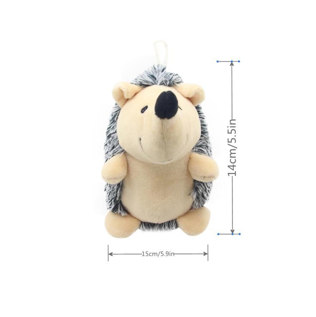 New Year Clearance 2022! Plush Dog Toy - Super Soft Faux-Fur Hedgehog Dog Toy - Stuffed Squeak Toys， Non-Toxic Pet Biting Training Playing