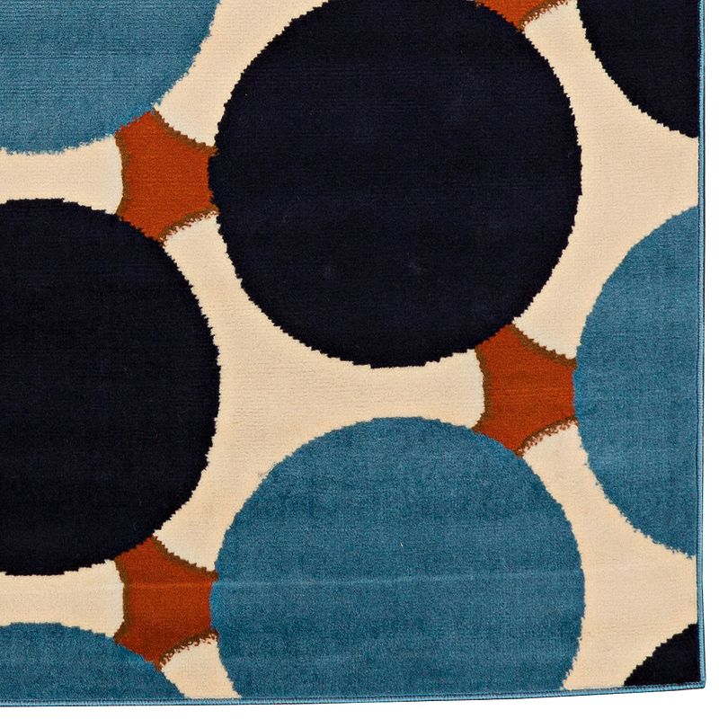 Linon Capri Jasper Circles Area Rug