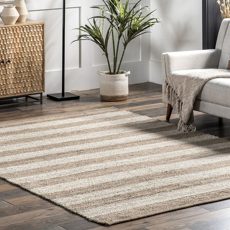 nuLOOM Alisia Stripes Jute Blend Rug