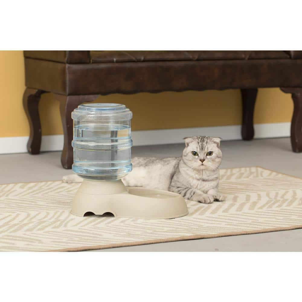 Automatic Self Dispensing Gravity Pet Feeder and Waterer for Cats and Dogs QI003699.P