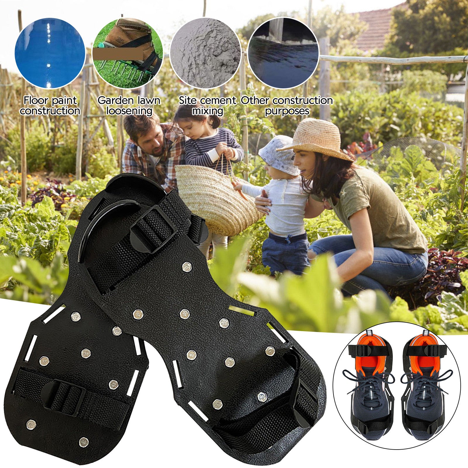 WANYNG Spiky Sandals Loosening Lawn Shoes Of 1 Garden Tool Pair Patio Lawn and Garden