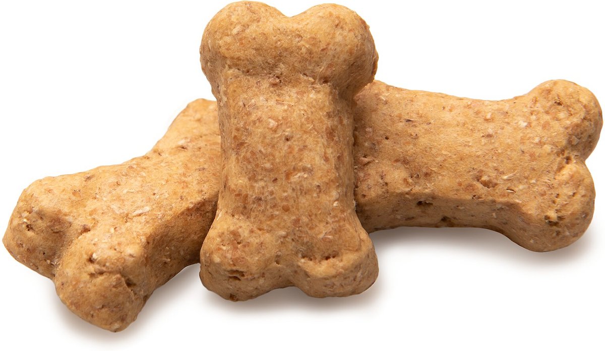 Three Dog Bakery Itty Bitty Bones With Peanut Butter Dog Treats， 13-oz box