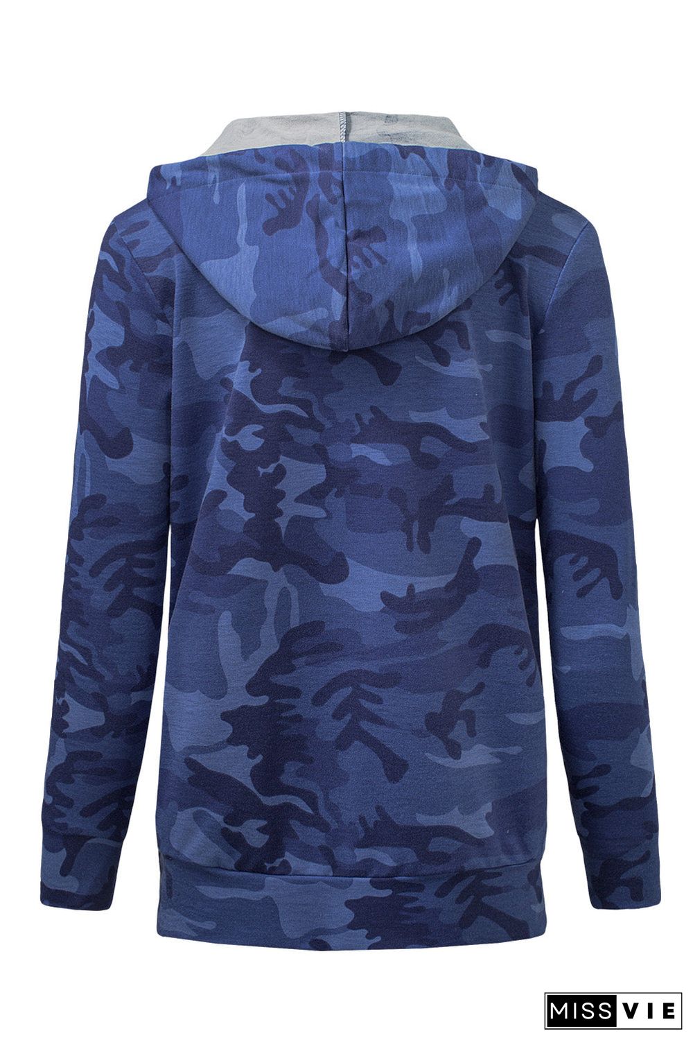 Print Kangaroo Pocket Hoodie