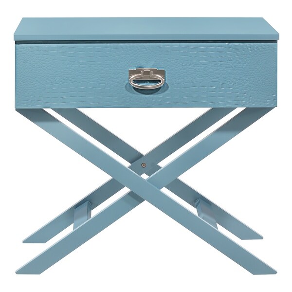 LYKE Home Nightstand ， Teal - - 32433660