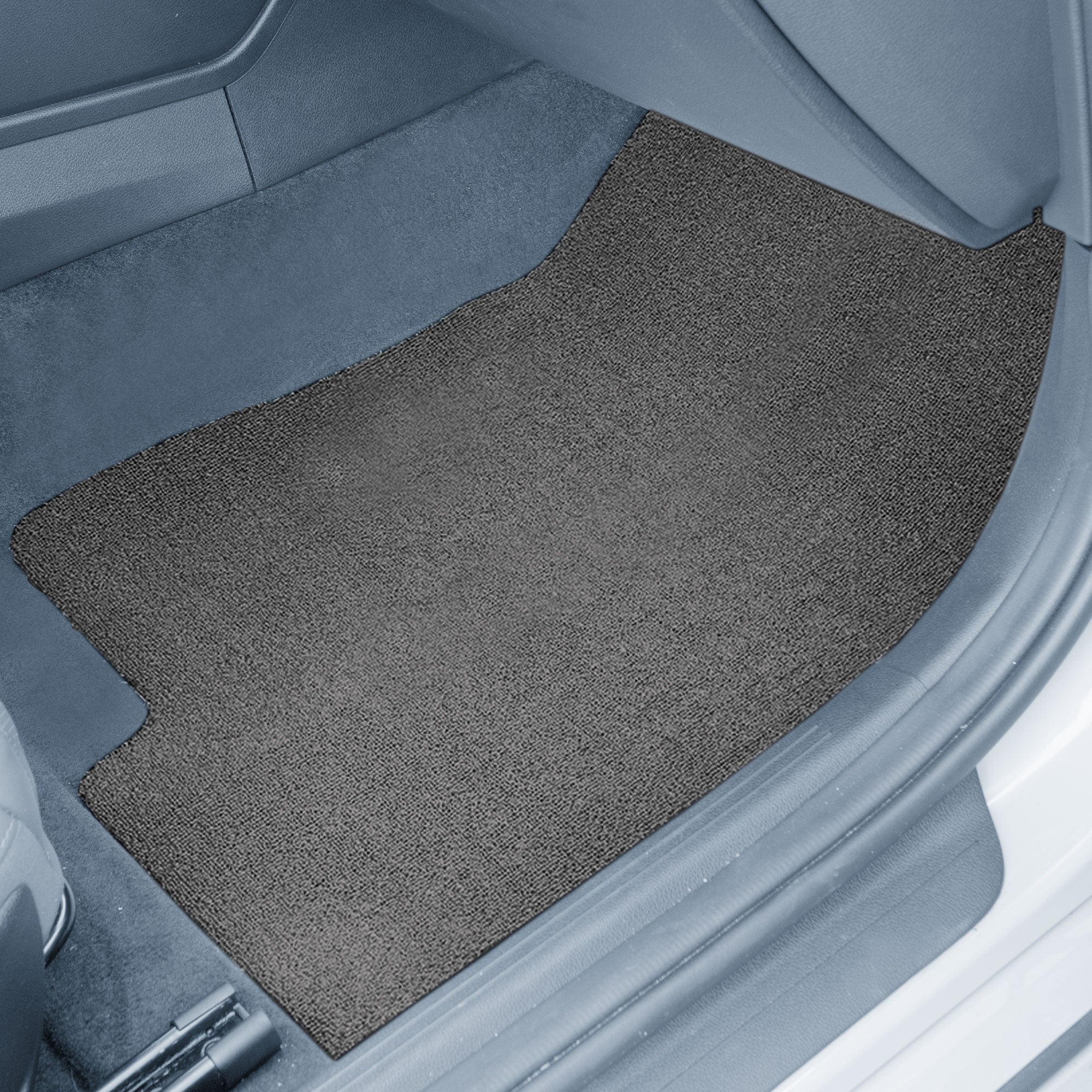 FH Group Universal car floor mats trim to fit Heavy Duty Do It Yourself， all weather protection Roll and Cut Upholstery for Cars， SUVs and Trucks， Gray