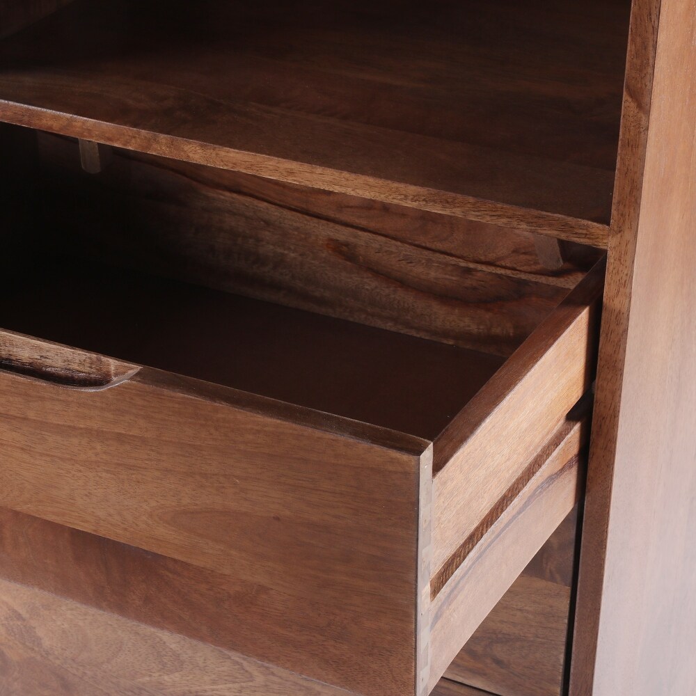 Rabun Indoor Mango Wood Handcrafted 3 Drawer Chest by Christopher Knight Home