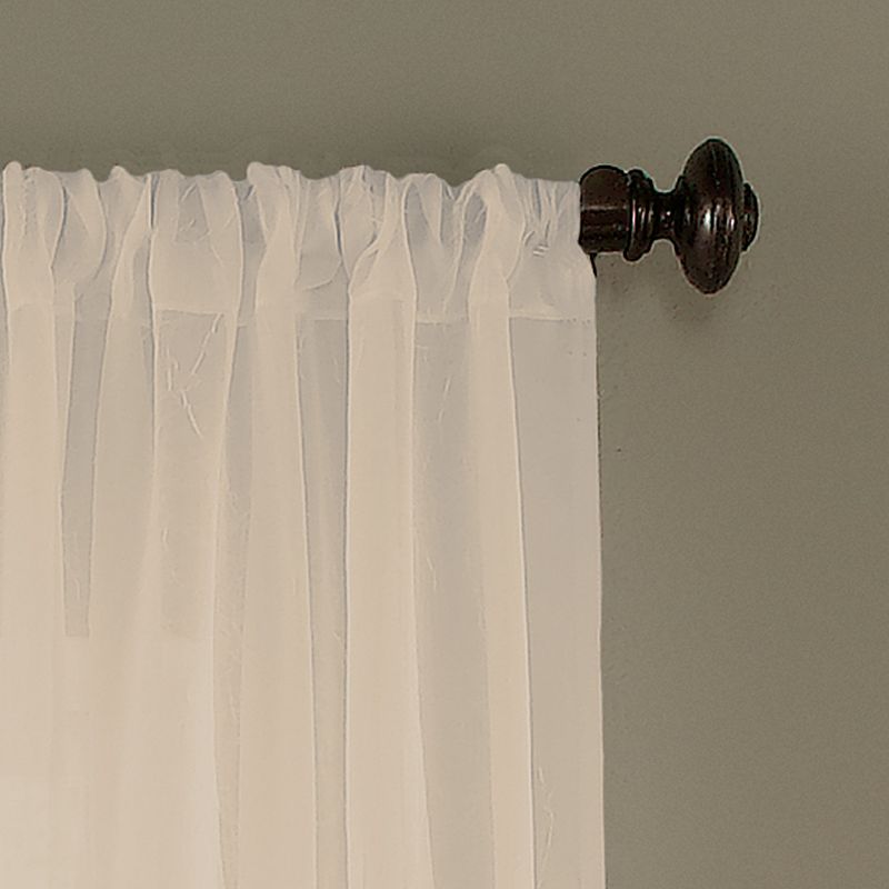 Window Curtainworks 1-Panel Trinity Crinkle Voile Window Curtain