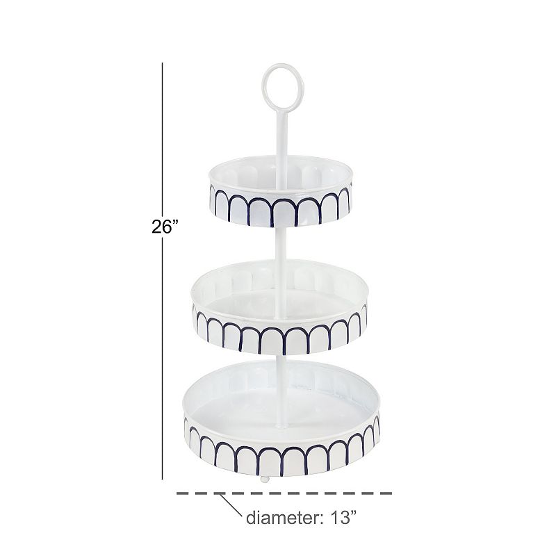 Stella and Eve White Metal Tiered Server