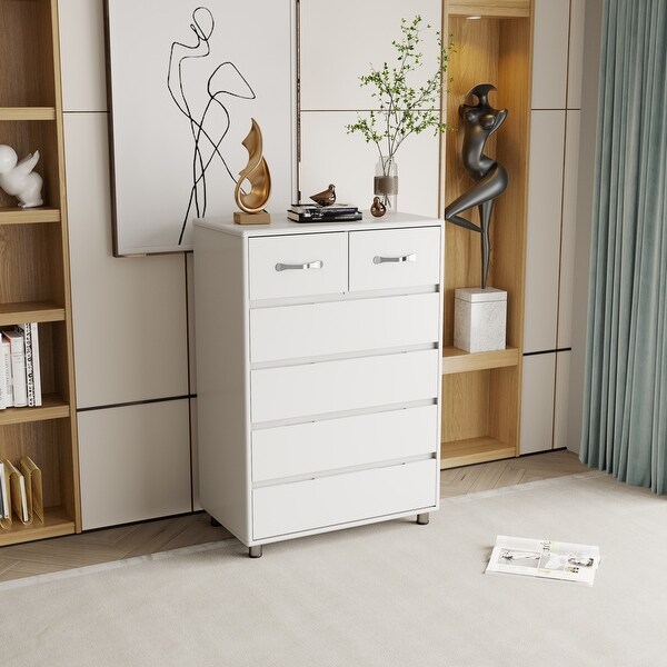 Modern MDF side table with drawer