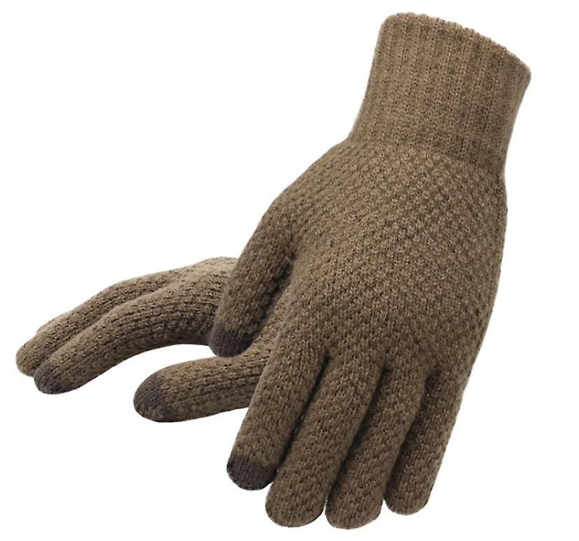 Winter Men Knitted Gloves Touchscreen High Quality Male Mitten Thicken Warm Wool Cashmere Solid Men Business Gloves Autumn