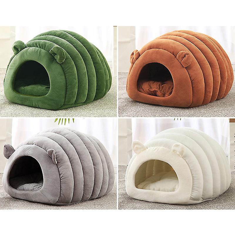 Cat Kennel Warm In Winter Closed Cat House Cushion Bed Can Be Disassembled And Washed Dog Kennel Cat Supplies For Pets To Sleep In Winter