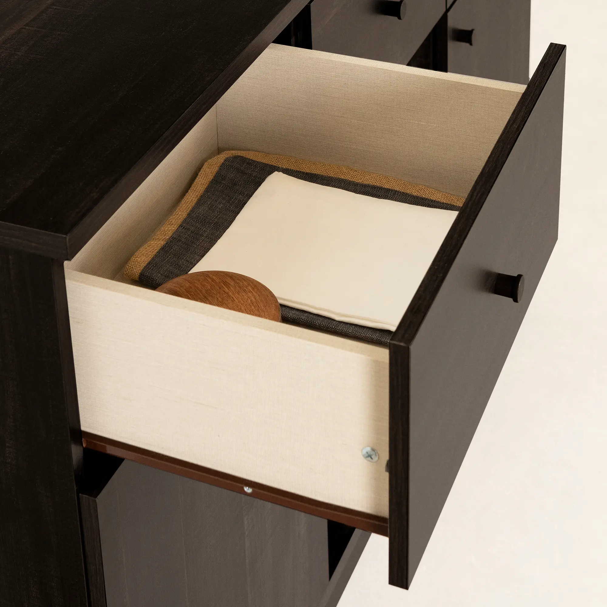 Bellami Black Buffet with Wine Storage - South Shore