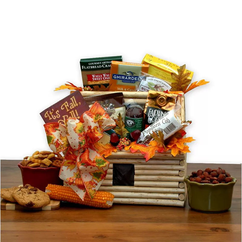 GBDS It's Fall Y'All Fall Log Cabin Gift- Thanksgiving gift basket - Fall gift basket