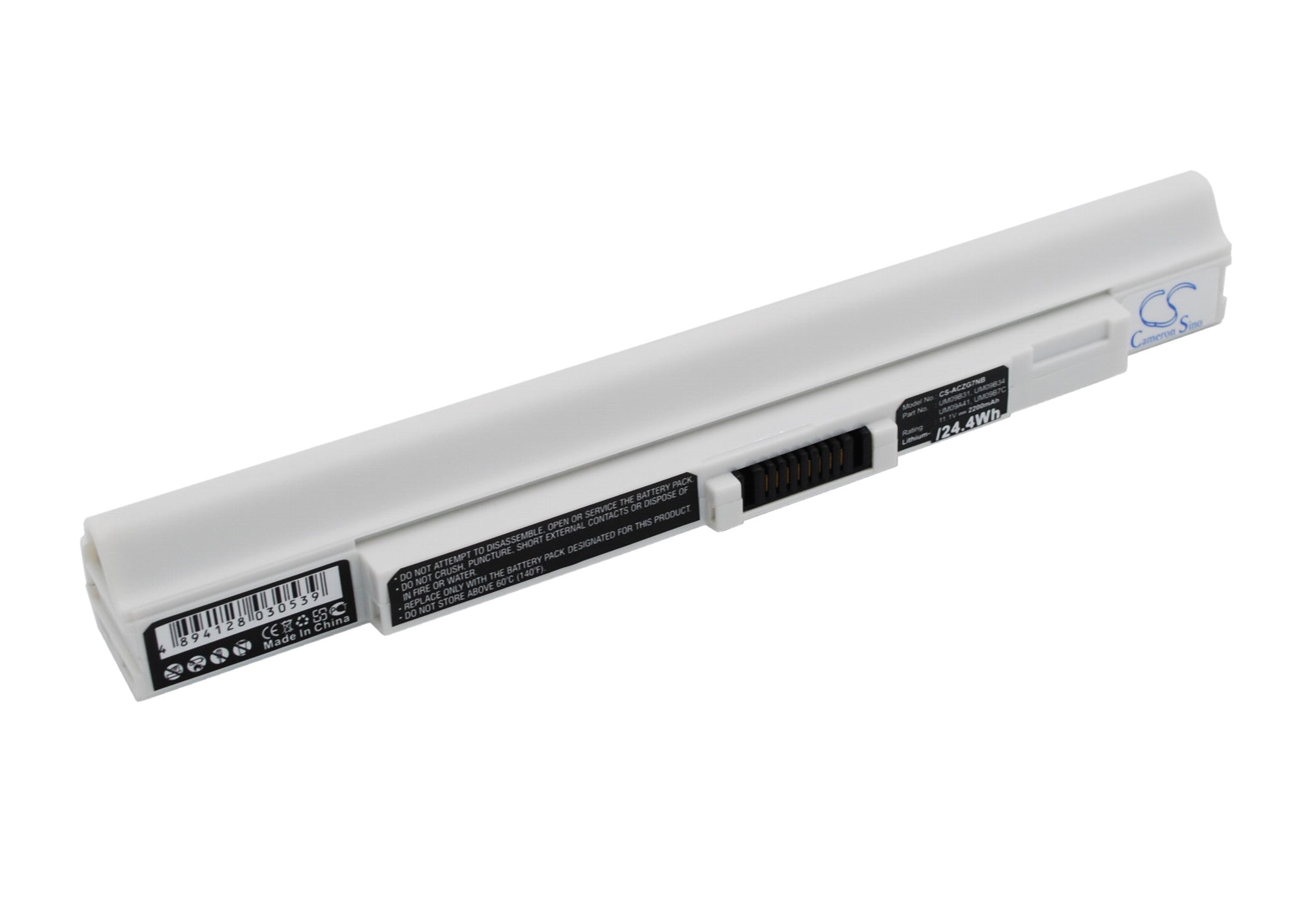 Acer Aspire One 531 Aspire One 751 A White 2200mAh Replacement Battery BatteryClerkcom Laptop and Notebook