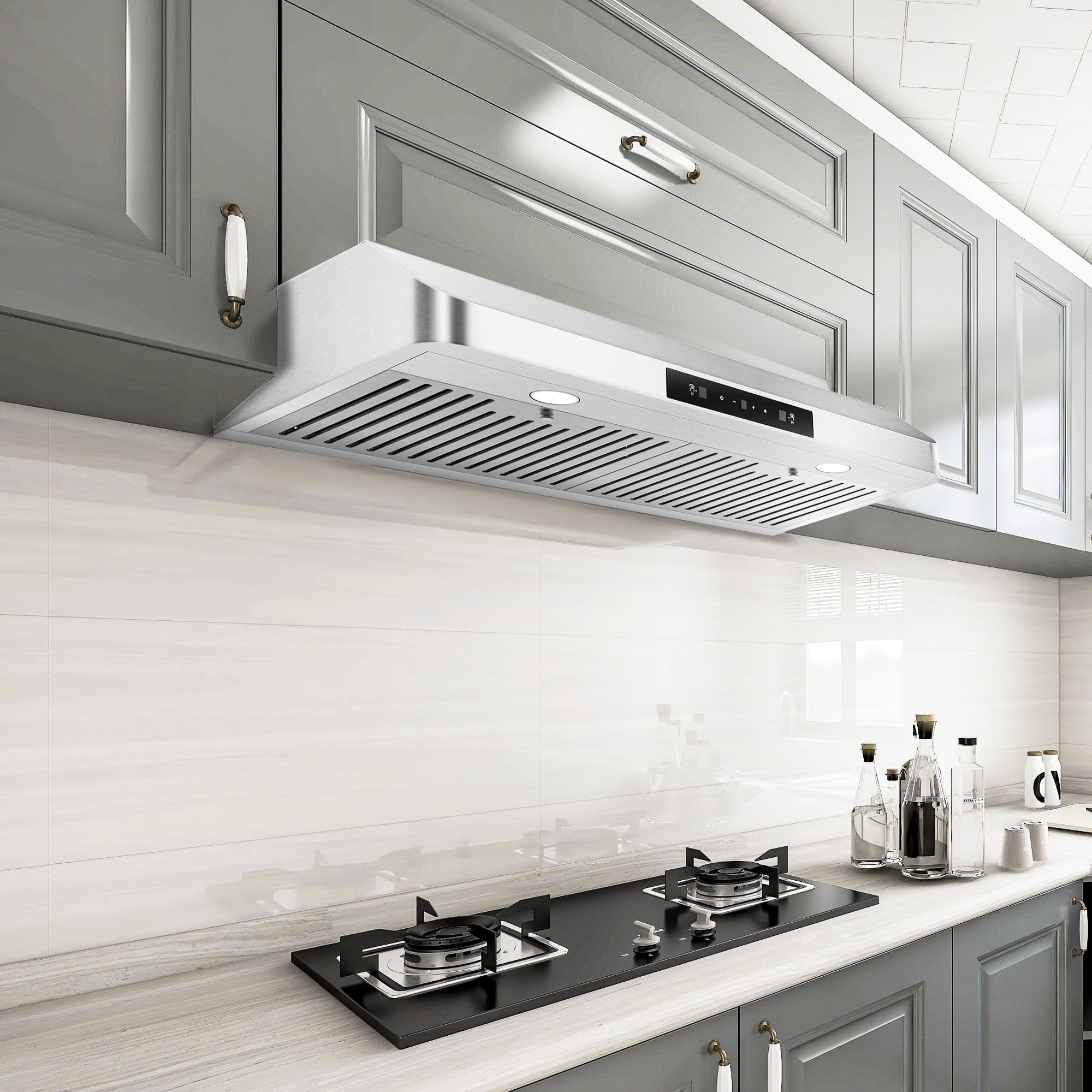 30 inch Range Hood with Single Motors Stainless Steel Kitchen Hood