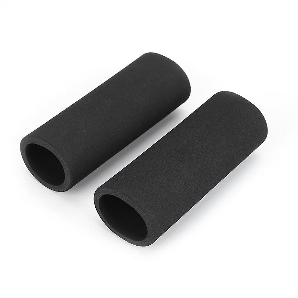 2pcs Motorcycle Handlebar Protective Cover Sponge Sweat Absorbent Non Slip Handlebar Cover Electric Bike Motorcycle Accessories Black