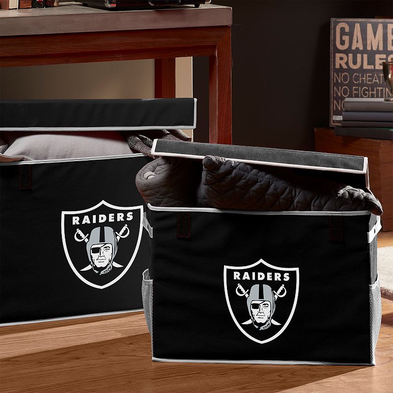 Franklin Sports Oakland Raiders Small Collapsible Footlocker Storage Bin