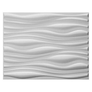 Art3d 31.5 in. x 24.6 in. White 3D Wall Panels for Interior Wall Decor in Living Room Bedroom (32 sq. ft.Box) A10hd801